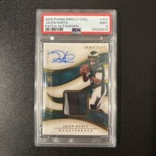 Jalen Hurts 2020 Panini Immaculate Collection card