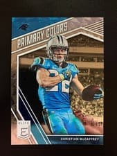 Christian McCaffrey 2019 Panini Donruss Elite Primary Colors card