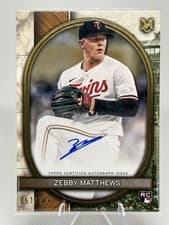 2025 Topps Museum Collection Archival Autographs Zebby Matthews #AA-ZM card