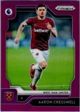 Aaron Cresswell 2019 Panini Prizm Premier League card