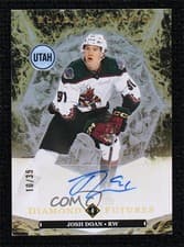 2024-25 Upper Deck Black Diamond Diamond Futures Autograph Parallel Josh Doan #BDF-JD card