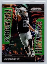 2025 Panini Prizm Fireworks Brock Bowers #11 card