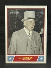 2025 Topps Heritage Notable Americans J.P. Morgan #NS-82 card