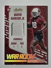 Marvin Harrison Jr. 2024 Panini Absolute War Room Materials card