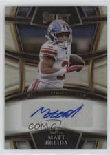matt breida 2022 Panini Select Select Signatures Prizm card
