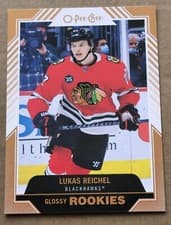 Lukas Reichel 2022 Upper Deck O Pee Chee Glossy card