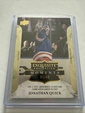 2025-26 Upper Deck Black Diamond Exquisite Moments Jonathan Quick #M-JQ card
