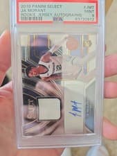 Ja Morant 2019 Panini Select Rookie Jersey Autographs card