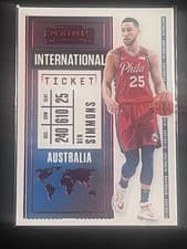Ben Simmons 2021 Panini Contenders International Ticket card
