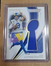 Matthew Stafford 2024 Panini Immaculate Collection Championship Memorabilia card