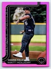 2025 Topps Update First Pitch Matt Holliday #FPU-9 card