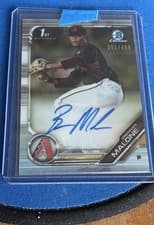 Brennan Malone 2019 Bowman Draft Chrome Picks Autograph card