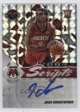 Josh Christopher 2021 Panini Mosaic Rookie Scripts Autographs card