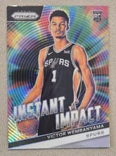 Victor Wembanyama 2023 Panini Prizm Instant Impact card