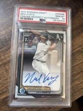 Nick Kurtz 2024 Bowman Draft Chrome Prospect Autograph card