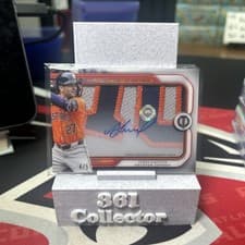 2025 Topps Tribute Prime Patch Autograph Relics Jose Altuve #PPA-JA card