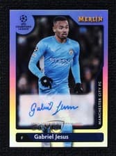 Gabriel Jesus 2021 Topps Merlin Chrome UEFA Autographs card