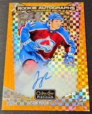 2024-25 O-Pee-Chee Platinum Rookie Autographs Jason Polin #R-JP card