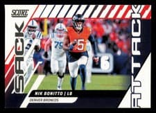 2025 Score Sack Attack Nik Bonitto #1 card
