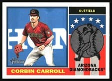 Corbin Carroll 2025 Topps Heritage 1976 Player Icon card
