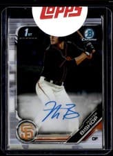 Hunter Bishop 2019 Bowman Draft Chrome Picks Autograph card