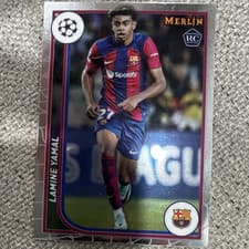 Lamine Yamal 2023 Topps Merlin UEFA card