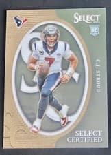 C.J. Stroud 2023 Panini Select Certified Rookie card