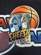 LeBron James 2023 Panini Hoops Premium Stock Sheesh card