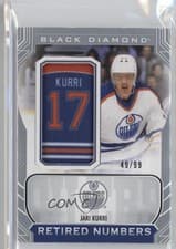 Jari Kurri 2024-25 Upper Deck Black Diamond Oilers Retired Number Patches card