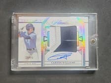 2024 Panini Flawless Prospect Patch Autographs Carson Williams #PPA-CW card