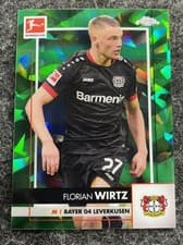 Florian Wirtz 2020 Topps Chrome Bundesliga Sapphire card