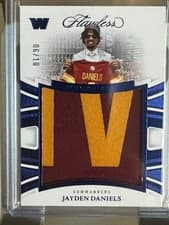 2025 Panini Flawless Flawless Draft Night Jerseys Jayden Daniels #12 card