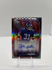 2024 Topps Chrome Sapphire Edition Rookies Autographs Sapphire Tyler Nubin #RA-TNU card