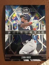 Zion Rose 2026 Panini Stars and Stripes Prizm USA Prizmatic card