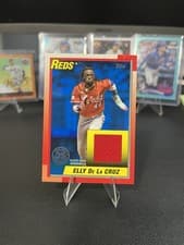 2025 Topps Update 1990 Topps Baseball Relics Elly De La Cruz #90RU-ED card
