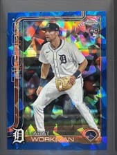 2025 Topps Chrome Update Sapphire Base Set Gage Workman #USC21 card