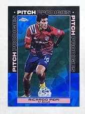 Ricardo Pepi 2021 Topps Chrome MLS Sapphire card