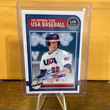 2025 Panini Stars & Stripes USA Baseball Throwback Signatures Konnor Griffin #AS-KG card