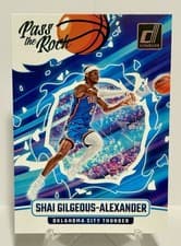 2024-25 Donruss Pass the Rock Shai Gilgeous-Alexander #7 card