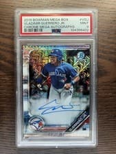 Vladimir Guerrero Jr. 2019 Bowman Mega Box Chrome Autographs card