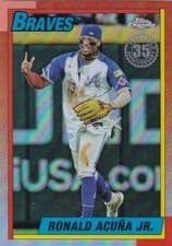 Ronald Acuna Jr. 2025 Topps Chrome 1990 card