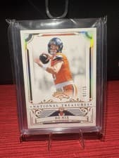 2025 Panini National Treasures Base Set Bo Nix #28 card