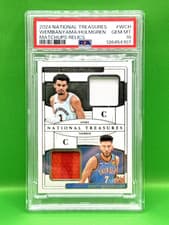 2025 2024 Panini National Treasures Matchups Victor Wembanyama / Chet Holmgren #3