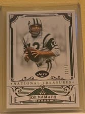 2025 Panini National Treasures Base Set Joe Namath #78 card