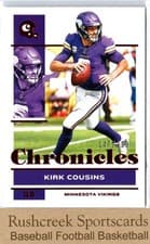 Kirk Cousins 2021 Panini Chronicles card