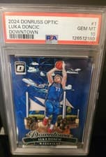 Luka Doncic 2024 Panini Donruss Optic Downtown card