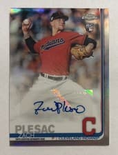 2019 Topps Chrome Autographs Zach Plesac #ZP