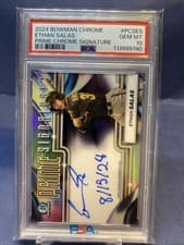 2024 Bowman Chrome Prime Chrome Signatures Ethan Salas #PCS-ES card