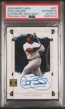 Cecil Fielder 2024 Panini Impeccable Illustrious Ink card