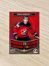 2025-26 Tim Hortons Team Canada Olympic Hockey Program of Excellence Travis Konecny #POE-9 card